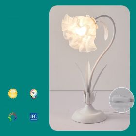 Bedside Flower Minimalist Creative Lily Of The Valley Flower Desk Lamp (Option: White-warm light-220V US)